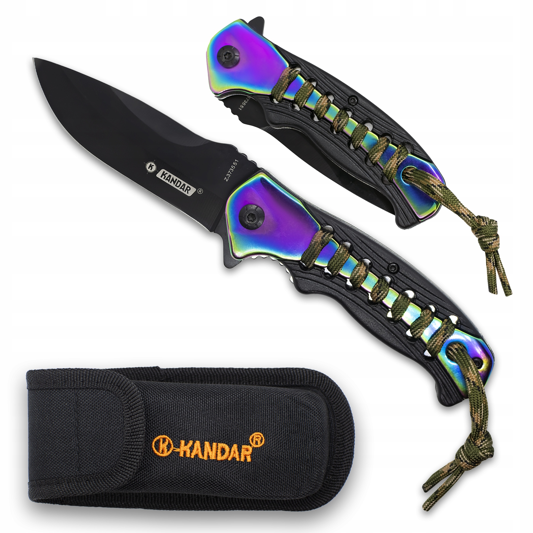 

Nóż Składany Kandar N429 Rainbow Fade Turystyczny