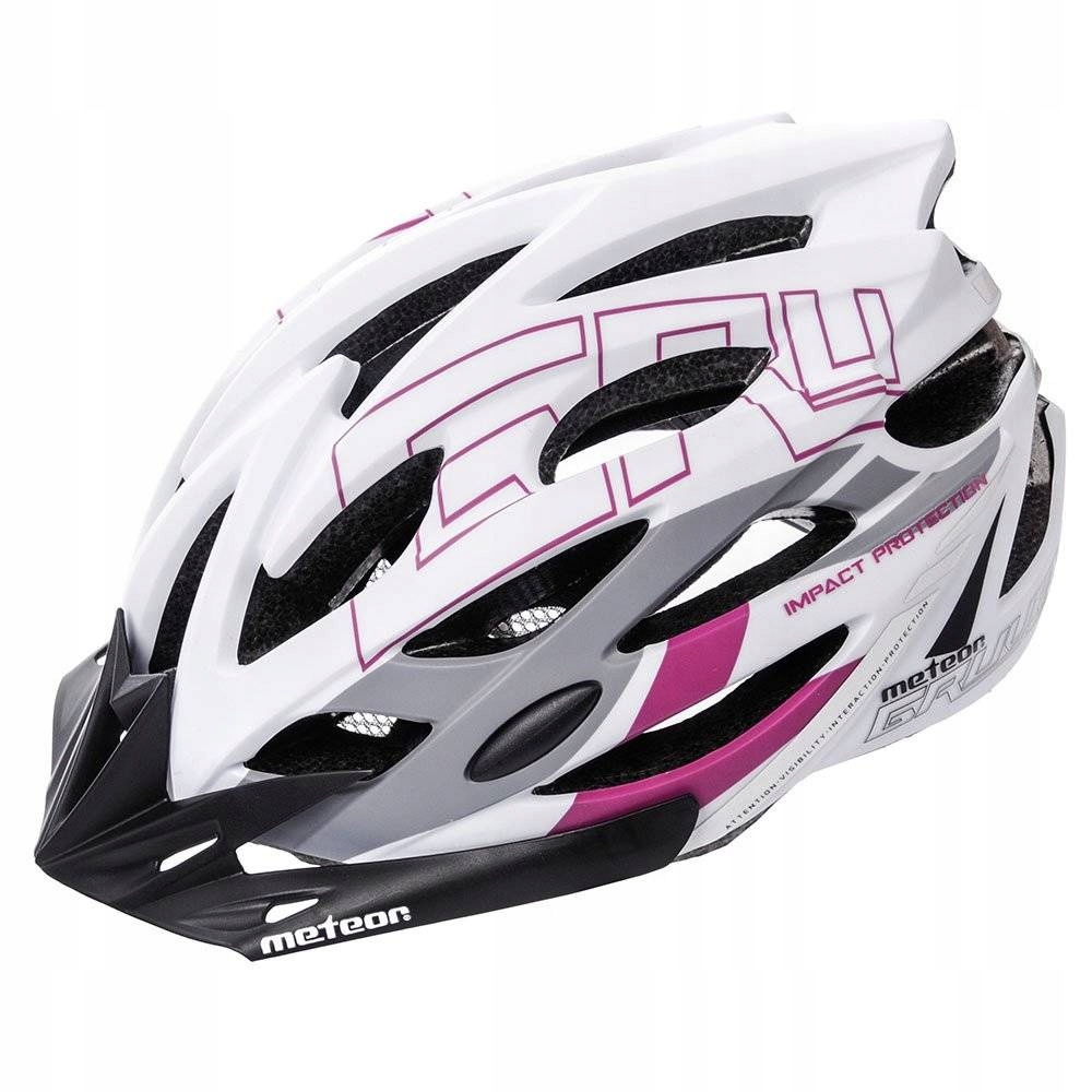 Kask rowerowy Meteor Gruver S (52-56CM) biały