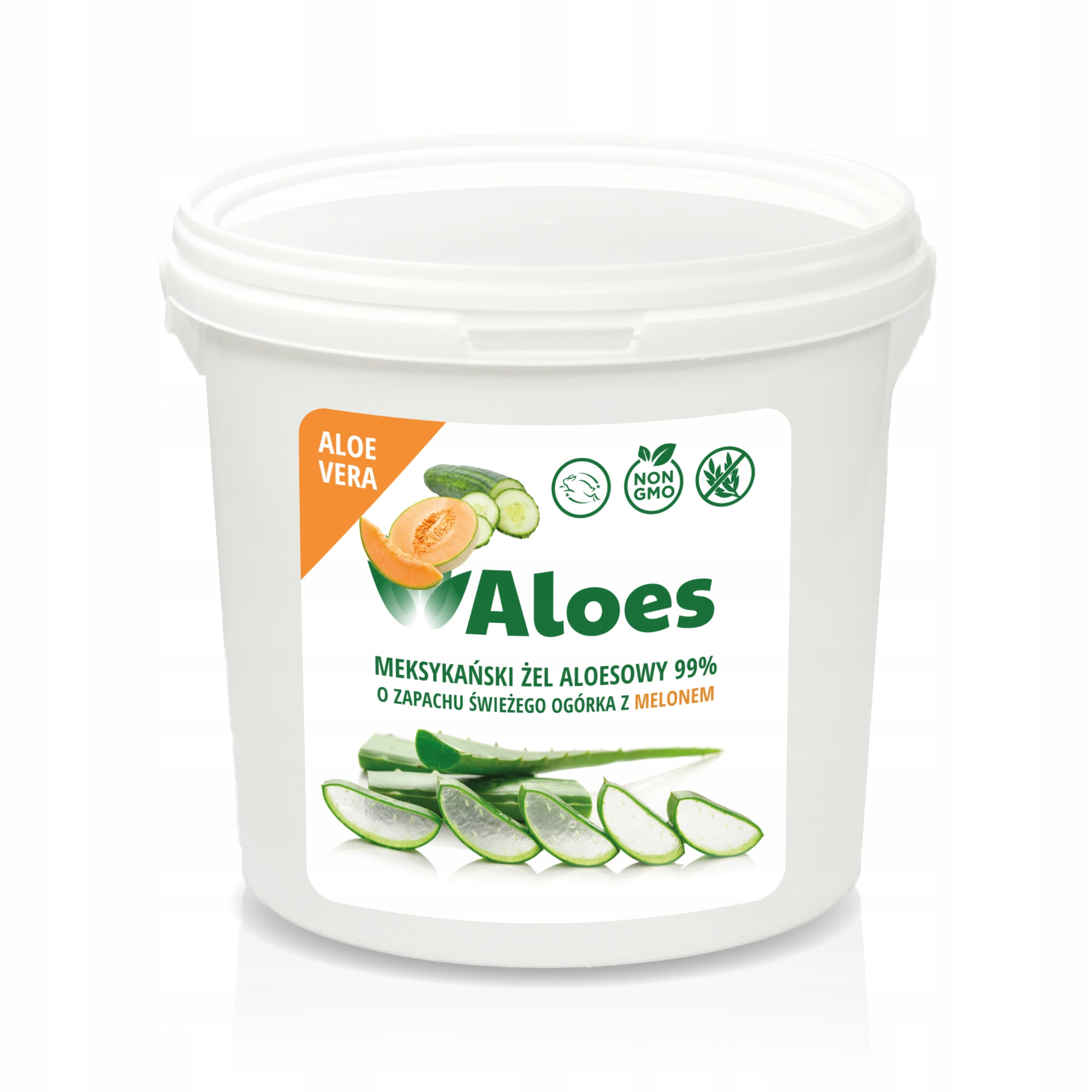 

Aloes Żel Kosmetyczny 99% Ogórek Melon 1KG