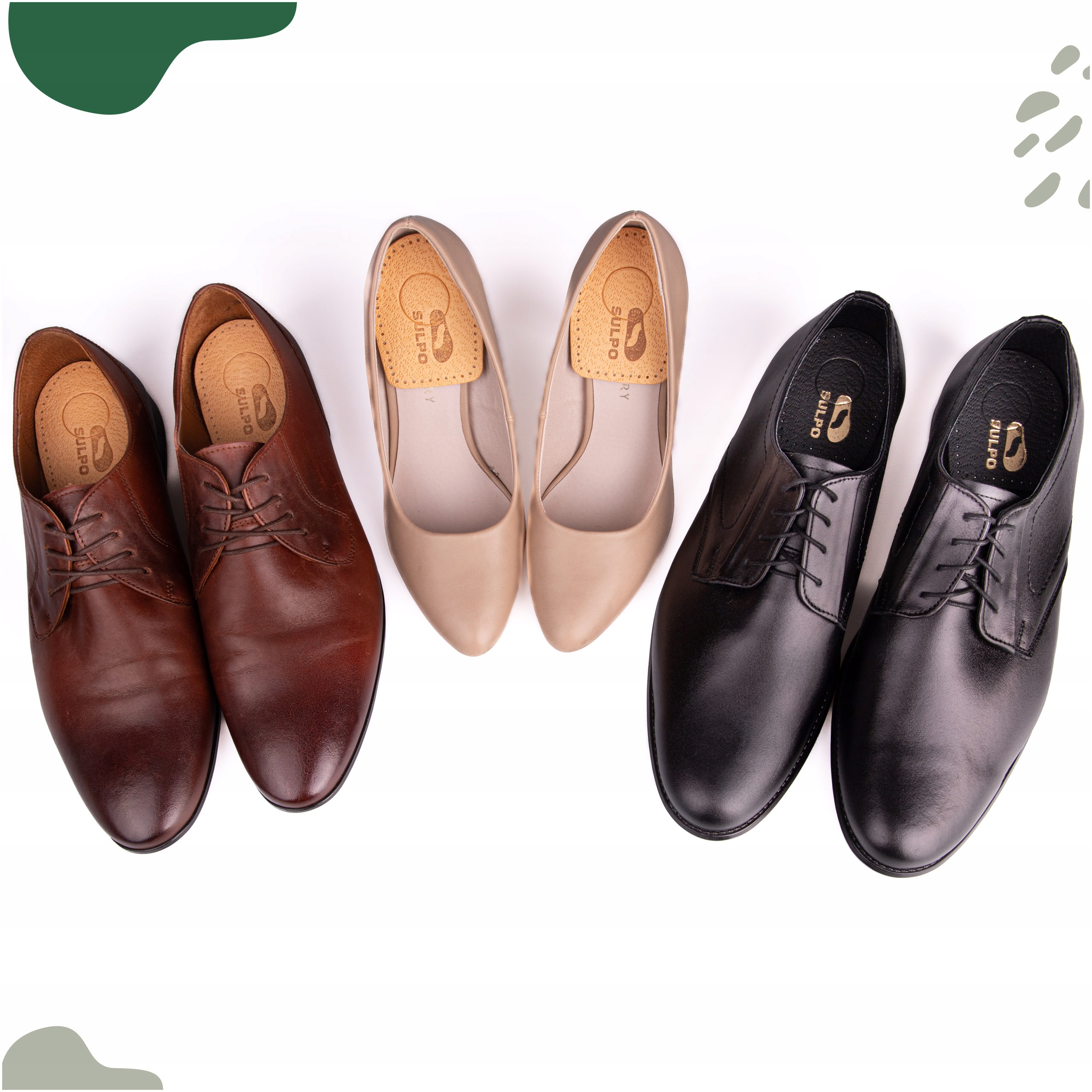 PODPIĘTKI do butów NA OSTROGI piętowe skóra 35-40 Typ skórzane