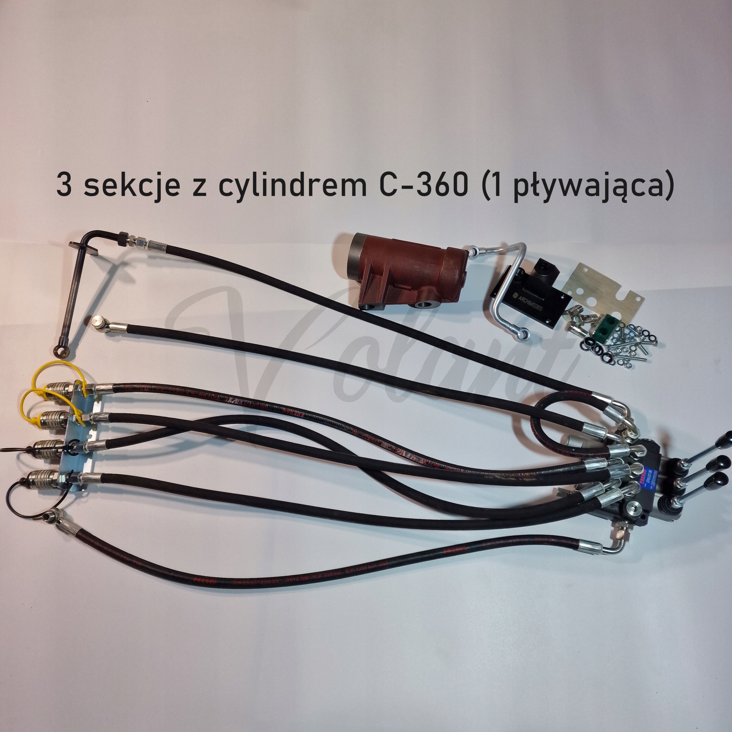 Rozdělovač 3 Vnějších Hydraulických Sekcí C-360 Kompletní Na Blatník