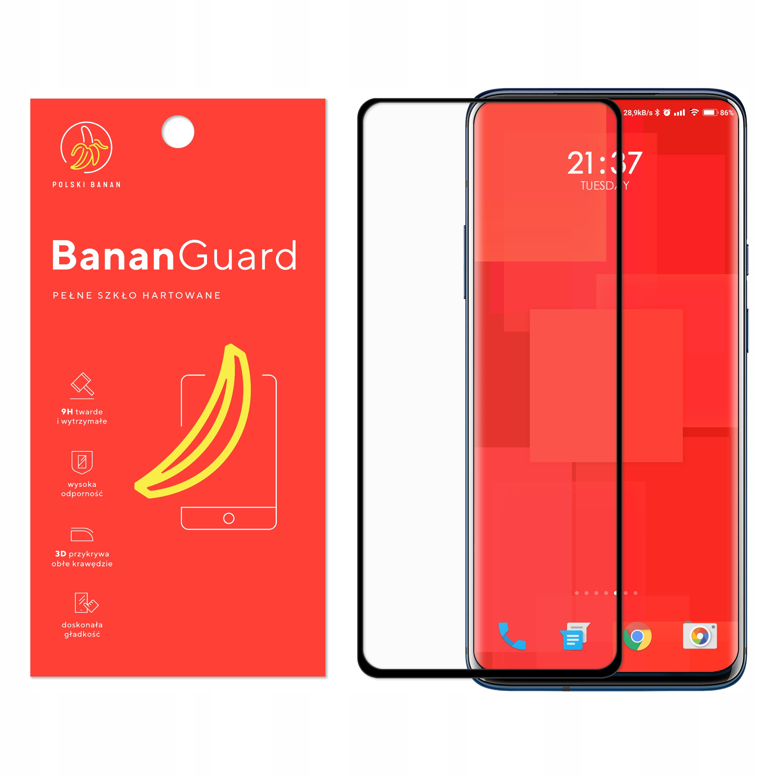 

Szkło Hartowane 3D Polski Banan do OnePlus 7 Pro