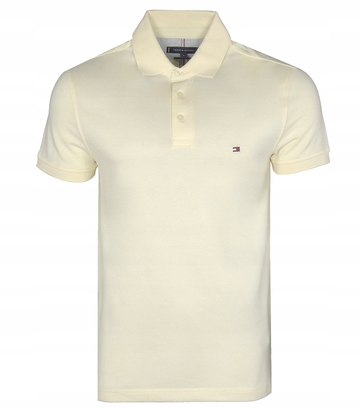 Tommy Hilfiger pánské polo, Slim, krémové, XL