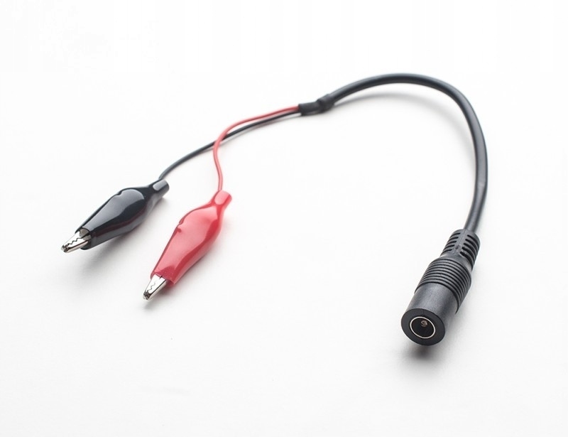 Kabel Gniazdo DC 2,1/5,5 na kablu z krokodylkami
