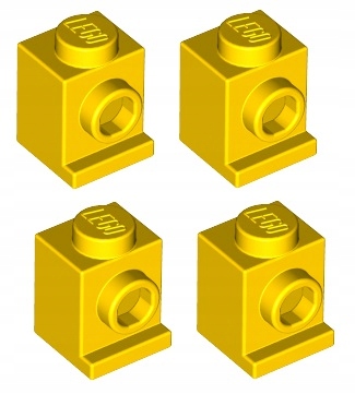 

Lego klocek 1x1 -z pinem żółty 4 szt 4070 Nowy