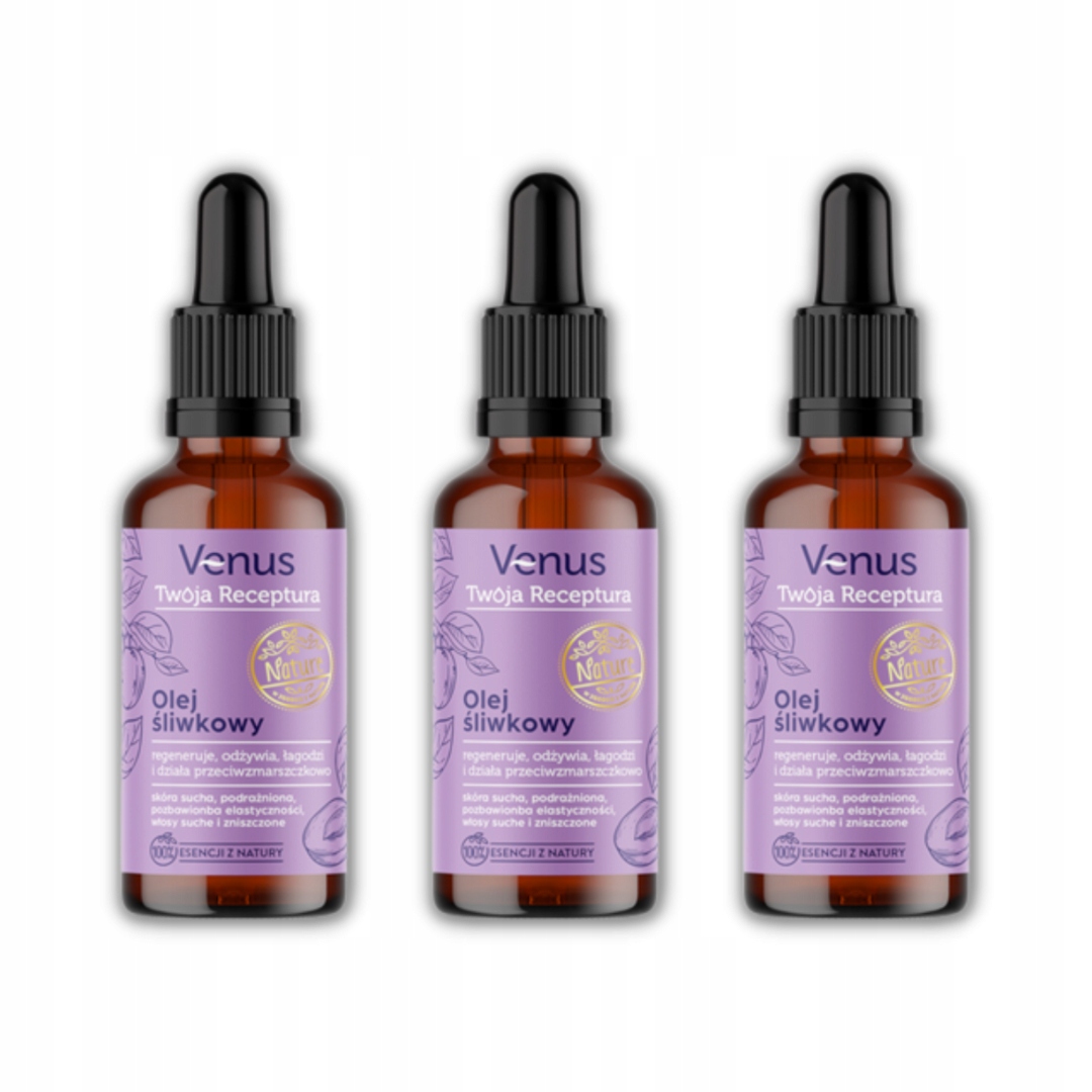 OLEJ ŚLIWKOWY VENUS NATURE SKÓRA SUCHA Typ skóry Sucha