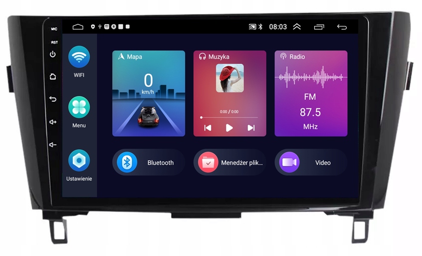 Navigační Rádio Gps Android Nissan Qashqai J11 2013-2021 Usb Wifi 2GB 64GB