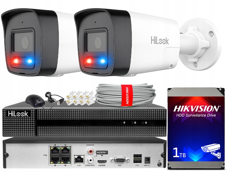 Sada monitorování Ip 2 kamery 6MPx IPC-B160HAP-LUF/SL Live Guard PoE Audio