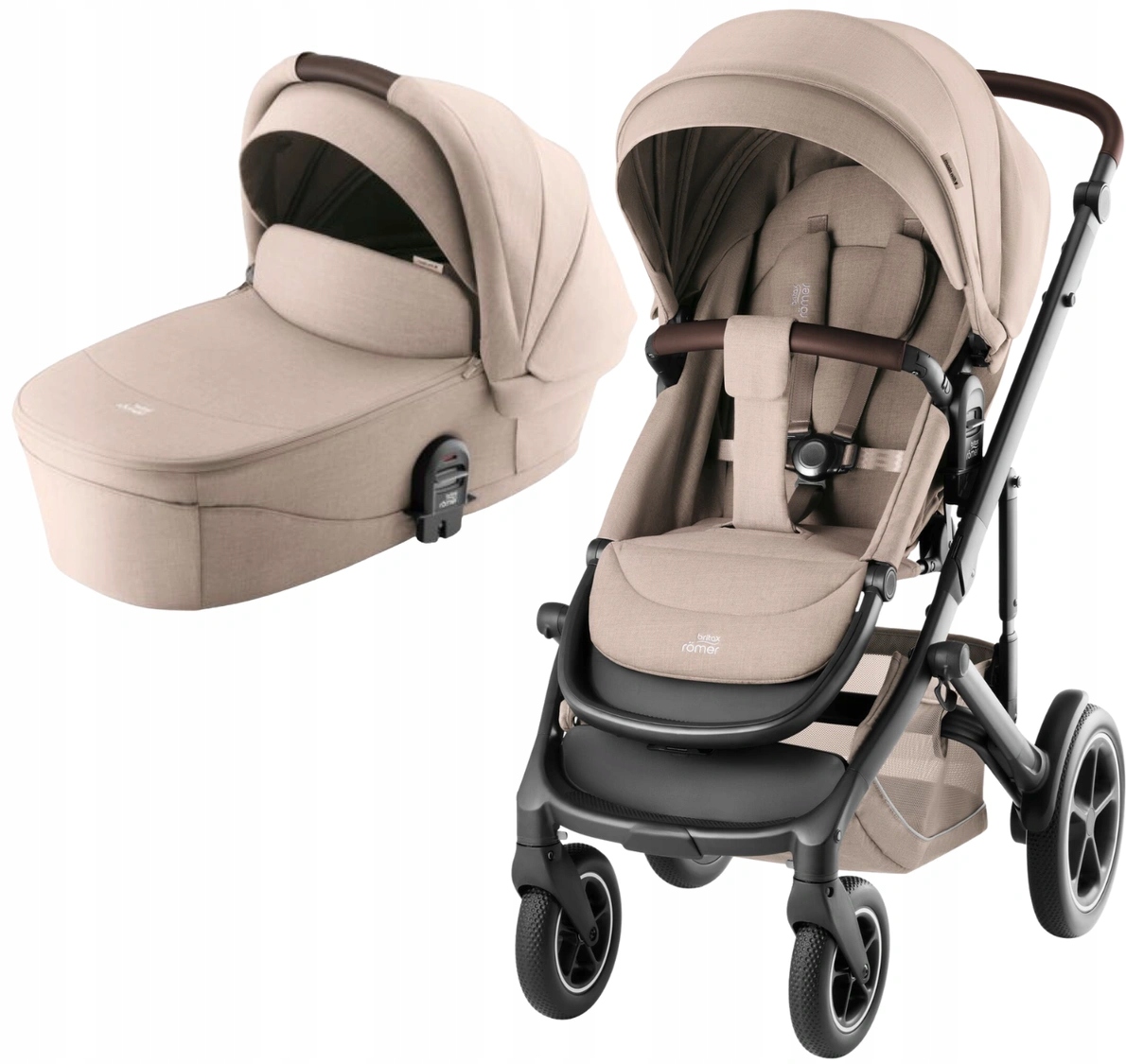 Britax Romer Smile 5Z Wózek 2W1 spacerowy spacerówka gondola Teak