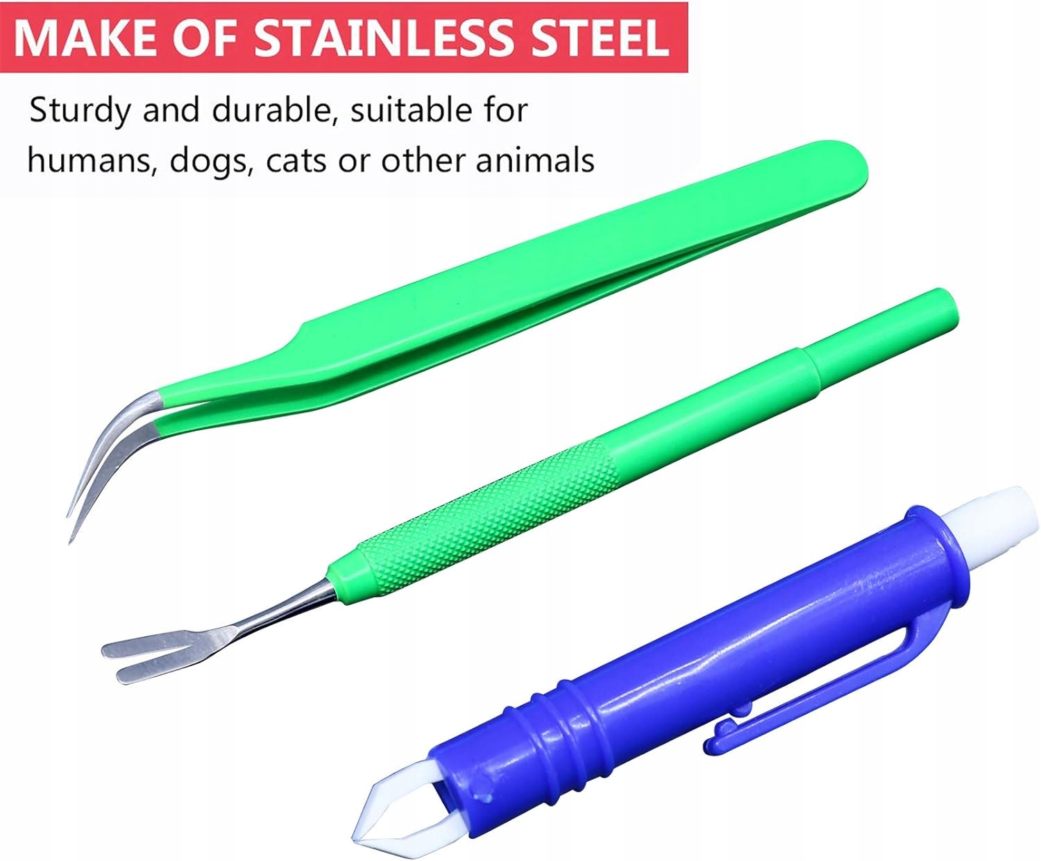 SZCZYPCE ŁAPKA HACZYK PĘSETA DO USUWANIA KLESZCZY NARZĘDZIA ZESTAW 3 SZT EAN (GTIN) 680904755161