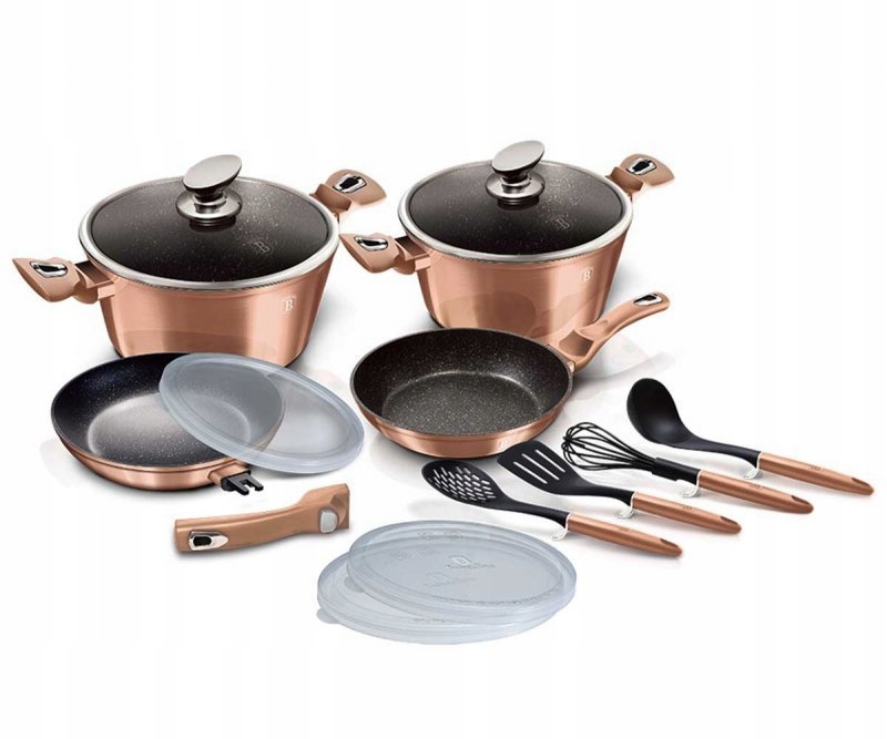 Súprava Hrncov Berlinger Haus BH-7058 Rose Gold 13 Elem.
