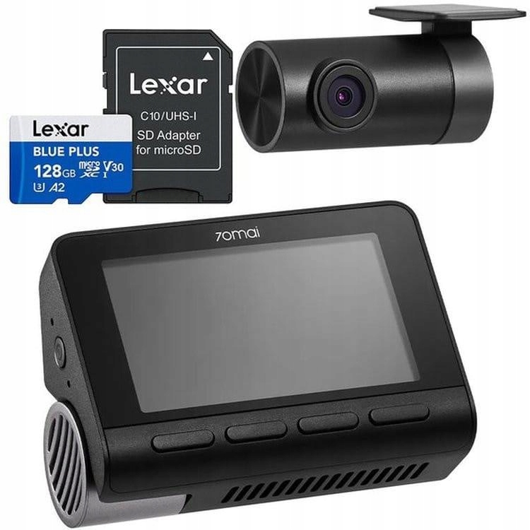 Kamera samochodowa wideorejestrator 70mai A800SE 4G set karta Lexar 128GB