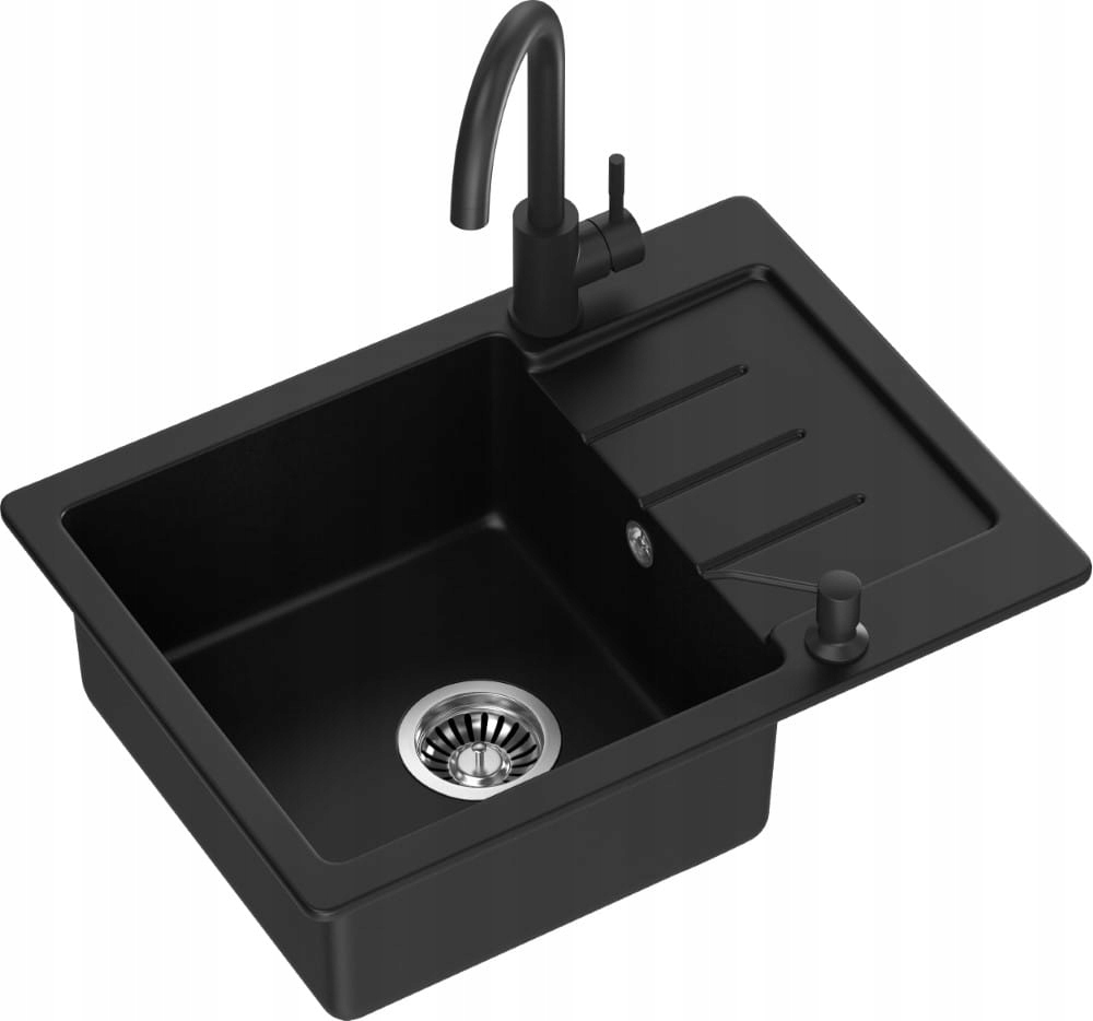 Dozownik do płynu QUADRON KEIRA czarny mat Kod producenta MFS1001BLM