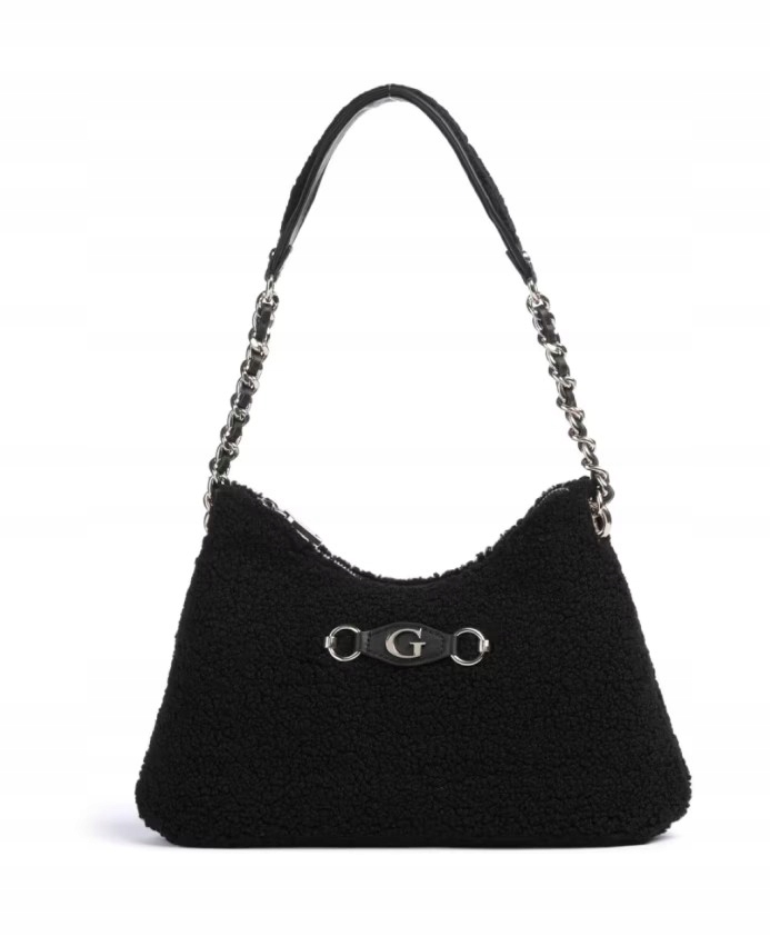 Guess Shopperka Černá Z Měkké Tkaniny Řetízek Opa