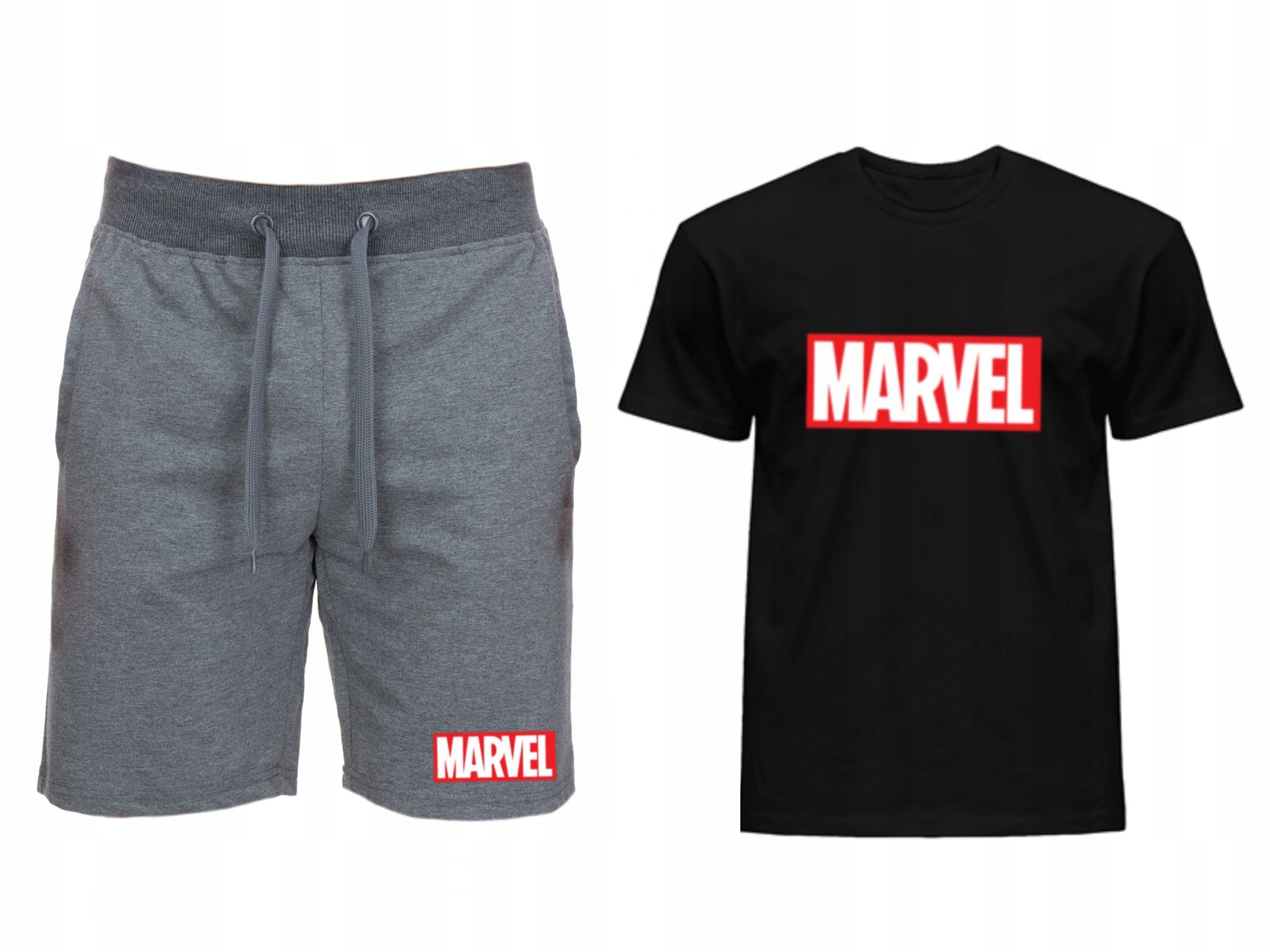 Komplet Tričko Krátké Kraťasy Marvel Pánské L