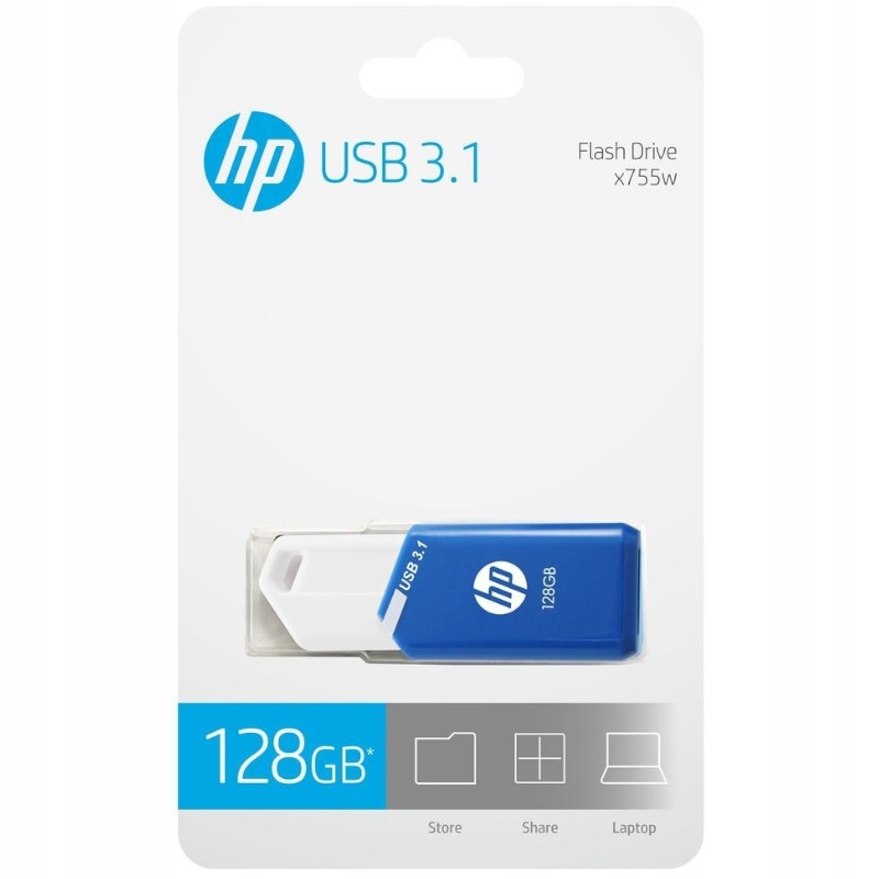 Pendrive HP HPFD755W-128 128 GB USB 3.1 niebieski