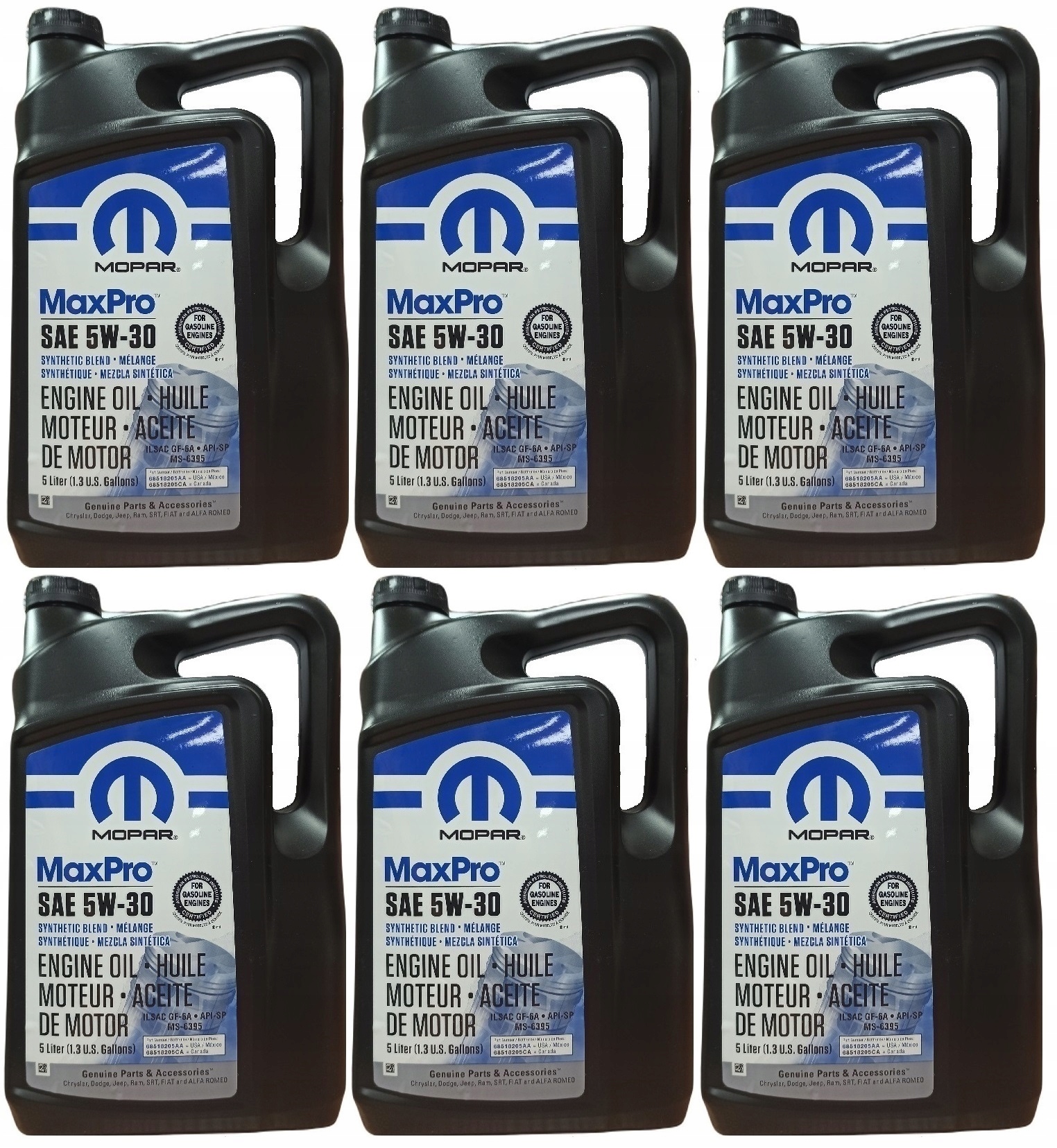 MOPAR 5W30 6x5L JEEP CHRYSLER DODGE RAM