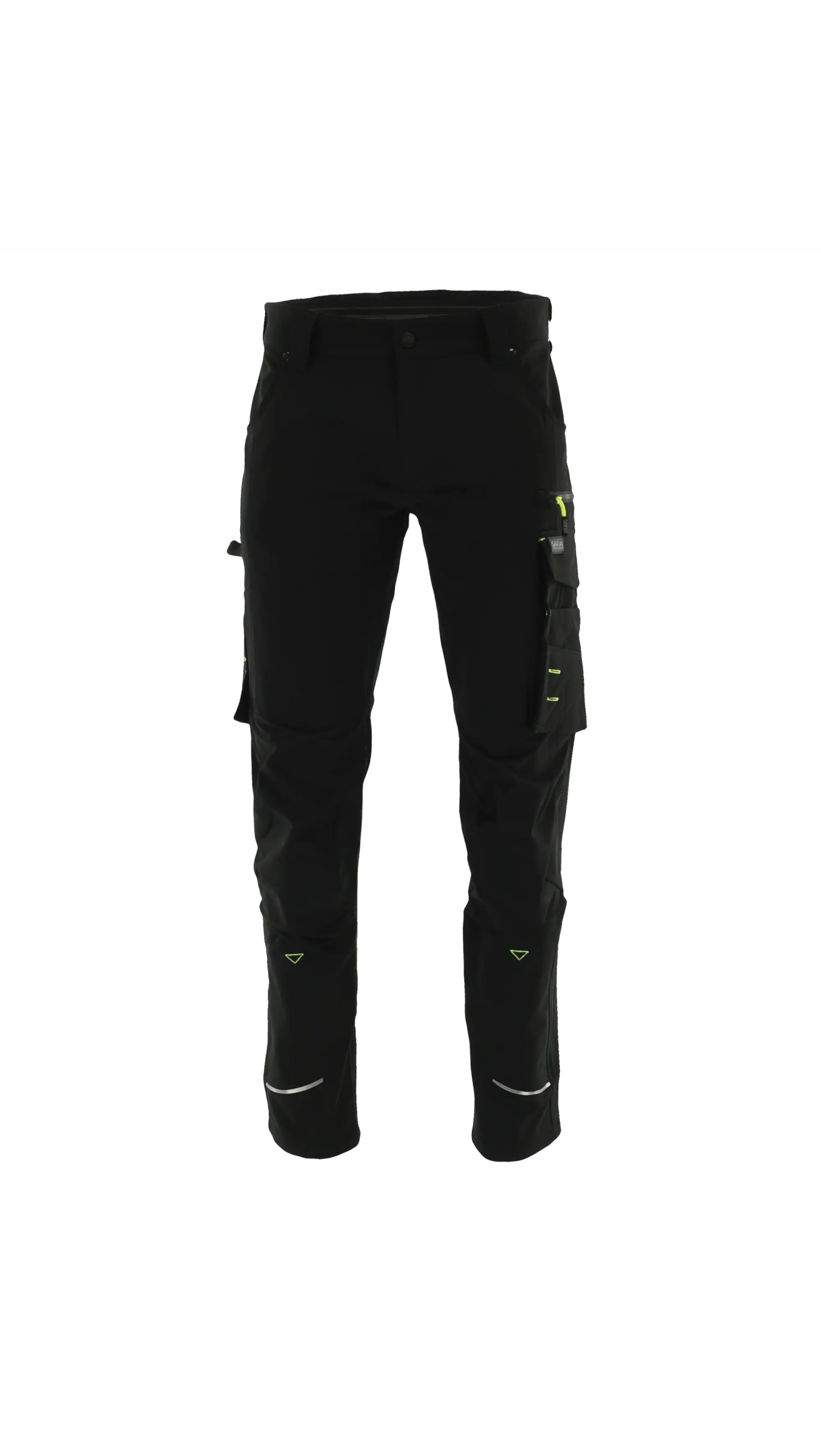 Sara Workwear Motionflex spodnie robocze do pasa czarny/żółty 48