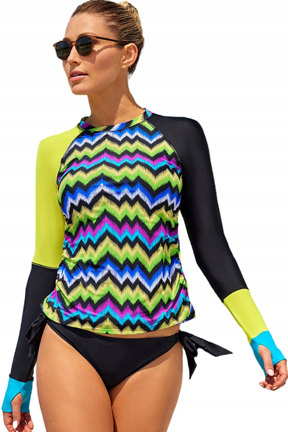 Tankini s dlouhým rukávem, barvy XL/XXL