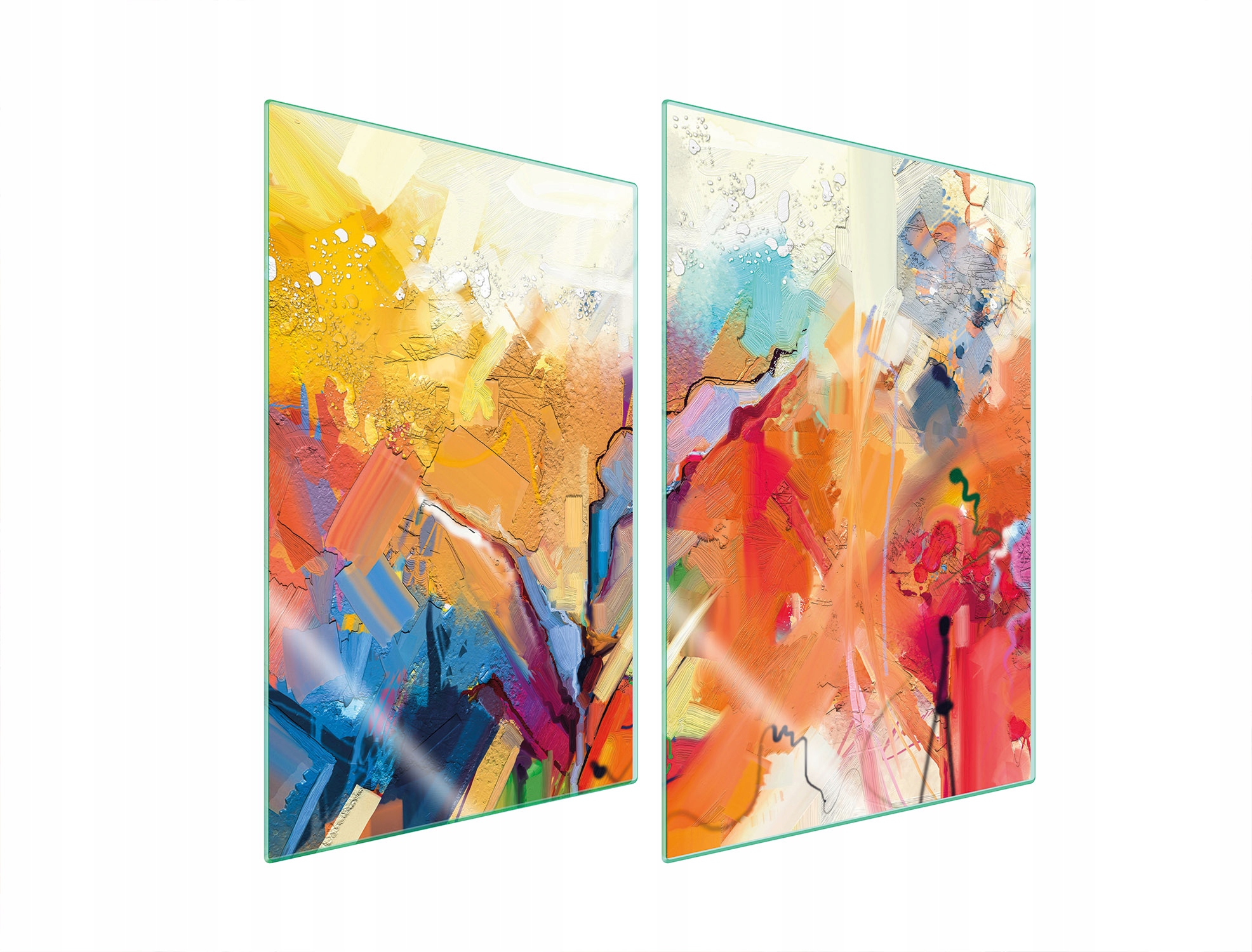 Ochranná Skleněná Deska Do Kuchyně 2x35x52 Barevné Tvrzené Sklo