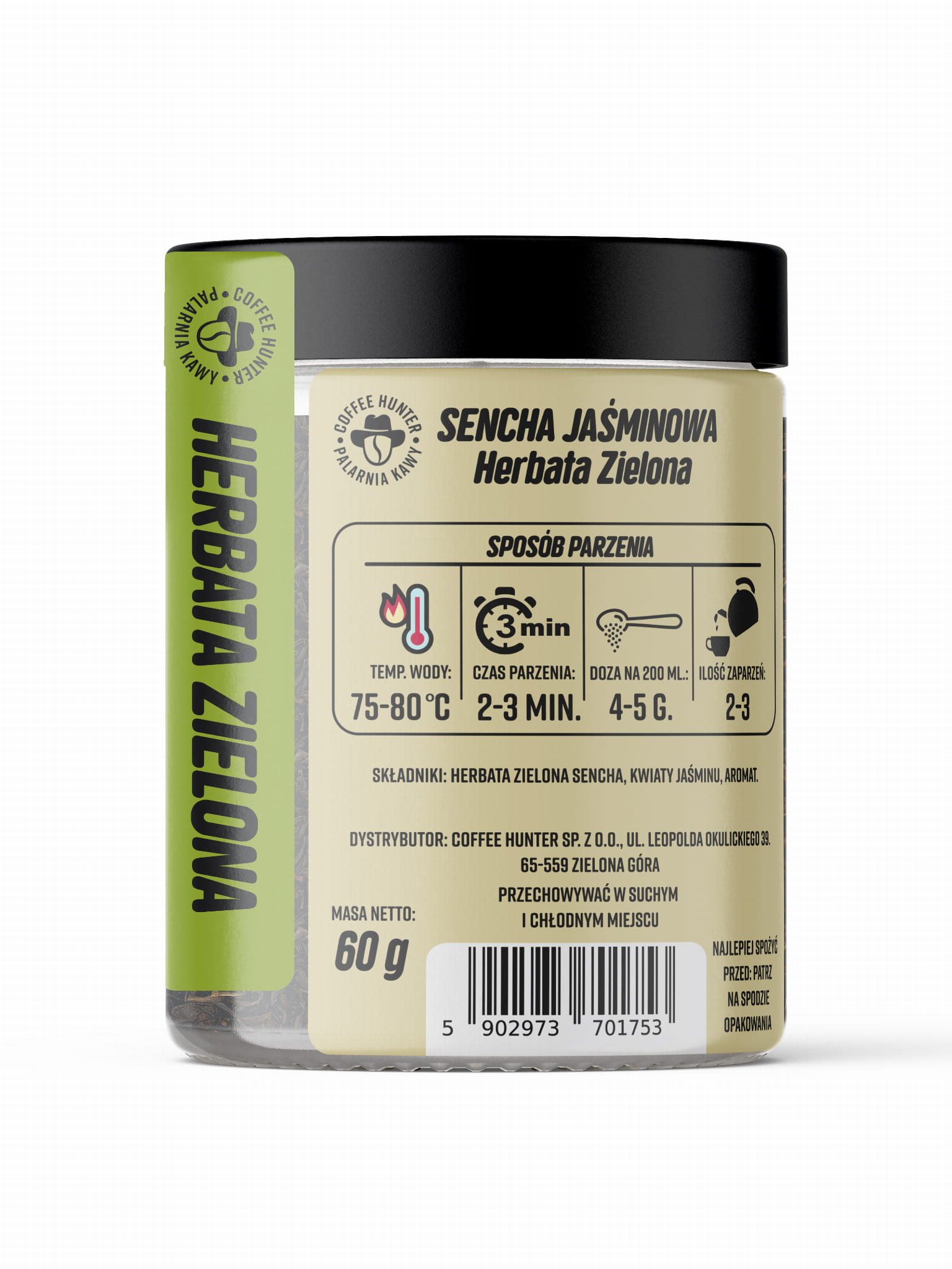 Levně Čaj Sencha Jasmínová 60 g Coffee Hunter Sp. z o.o.