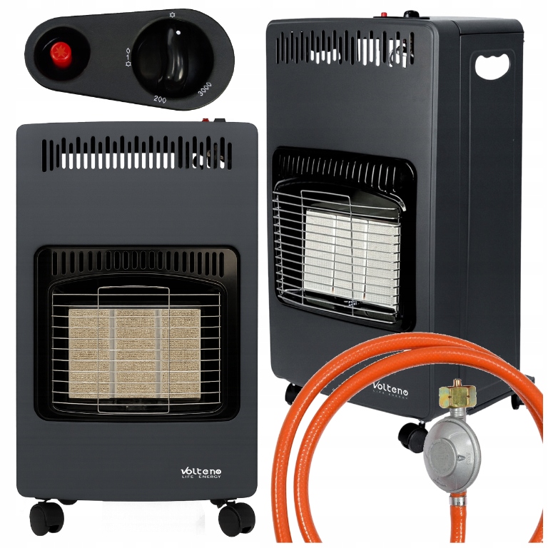 Plynová Pec Plynový Ohrievač Na Fľaše 4,2 kW Vykurovacia Plocha 60 m2 Redukcia A Hadica