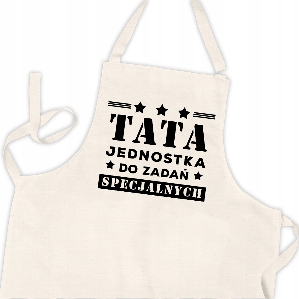 

Fartuch Kuchenny Beżowy Dla Taty Imię Wz