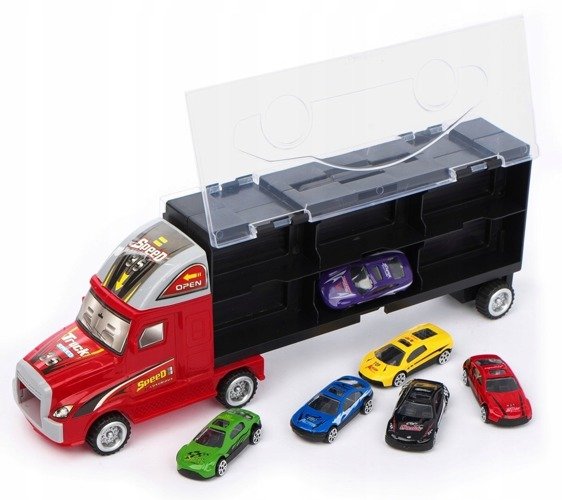 Auto LAWETA Tir WALIZKA 6x Resoraki Auta WYRZUTNIA Marka NORIMPEX