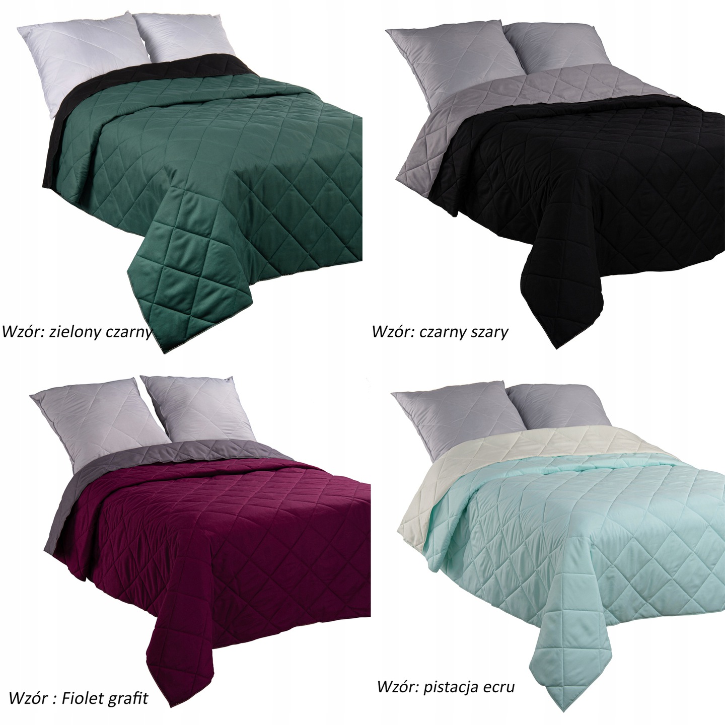 NARZUTA PIKOWANA NA ŁÓŻKO DWUSTRONNA 160X200 KAPA Marka Polskie Tkaniny