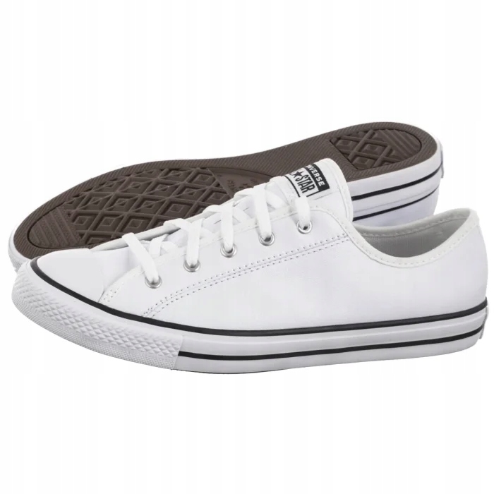 Kožené dámské tenisky Converse Ctas Dainty White 564984C Bílé