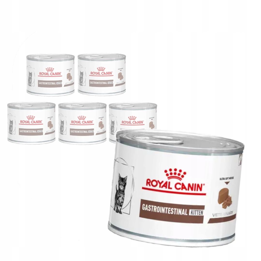 Levně Royal Canin Veterinary Gastrointestinal 6x195g Vlhké Krmivo pro koťata Pěna