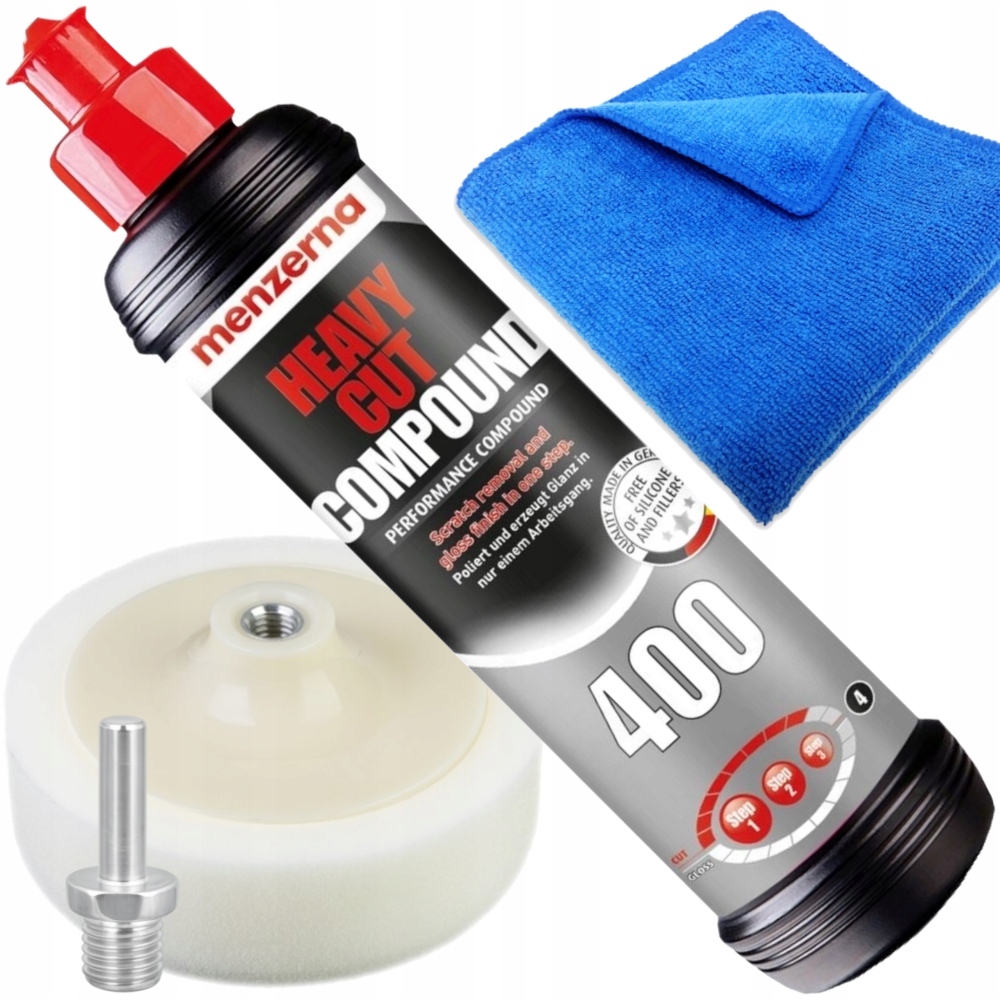 Menzerna Hcc 400 One Step Pasta Polerska +pad 150 mm Do Polerowania Lakieru