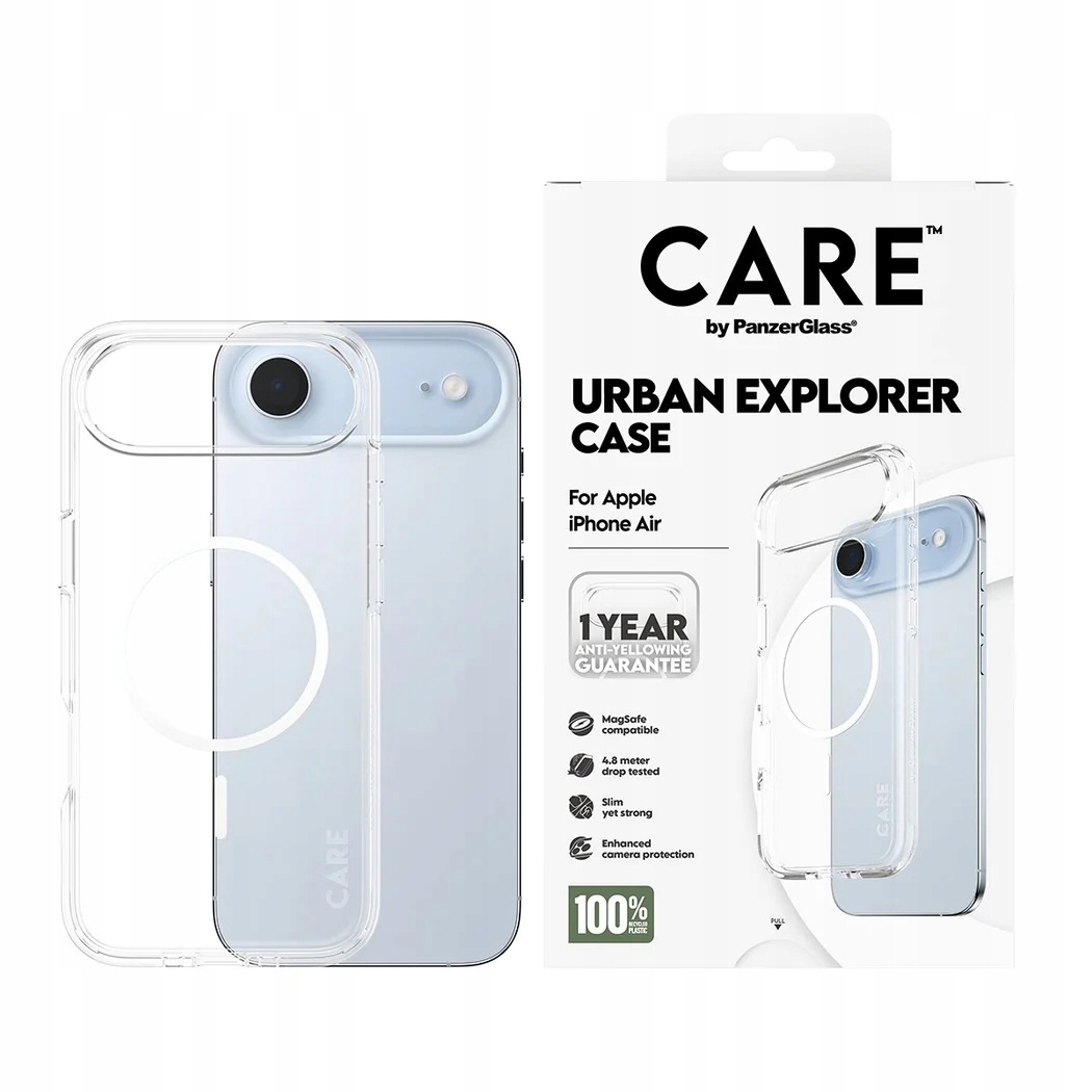 PanzerGlass Back cover Apple iPhone Air Recycled plastic Transparen