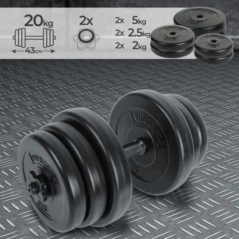 Physionics Zestaw hantli 20 kg