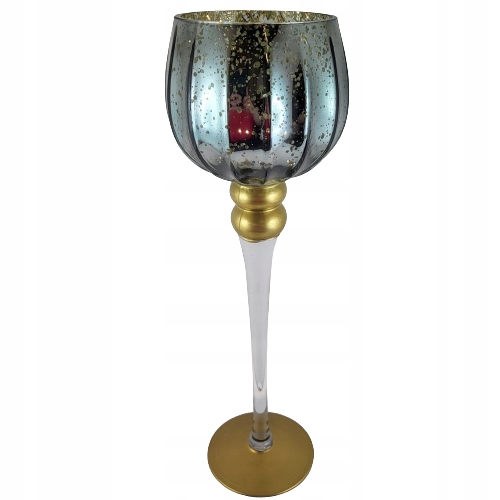 KIELICH SZKLANY ZGNIŁA ZIELEŃ MOZAIKA 40CM Kod producenta 5902663342341