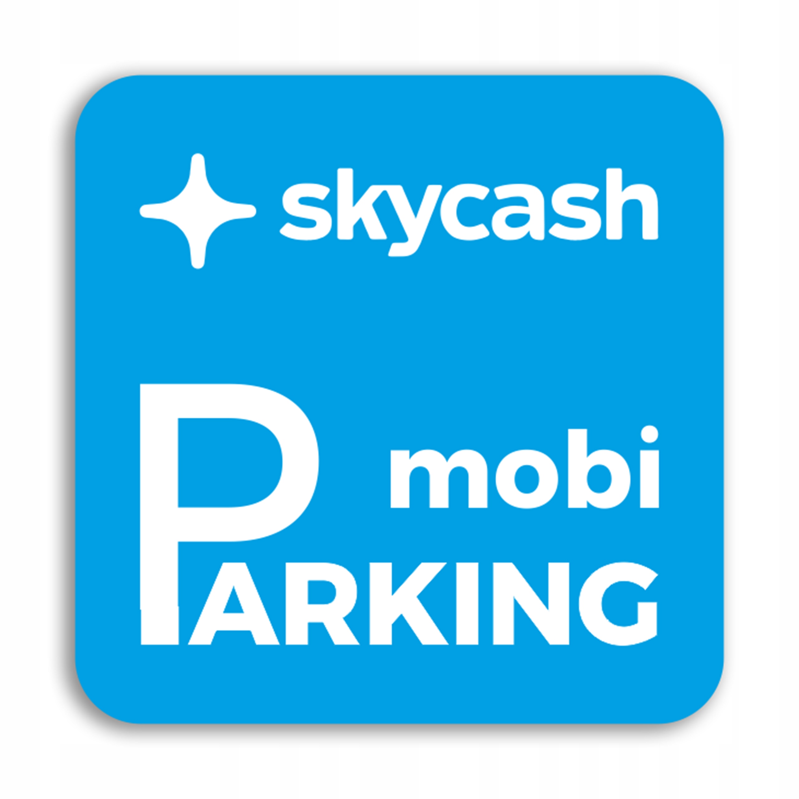 Naklejka parkingowa na szybę Mobi Parking Skycash 5x5cm
