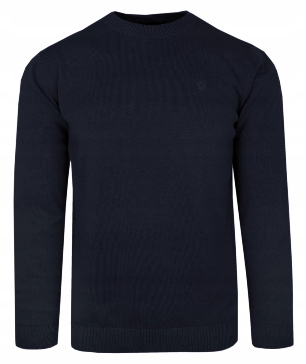 Klasický pánský svetr Rigon Bavlna Tmavý Námořnická Modrá L