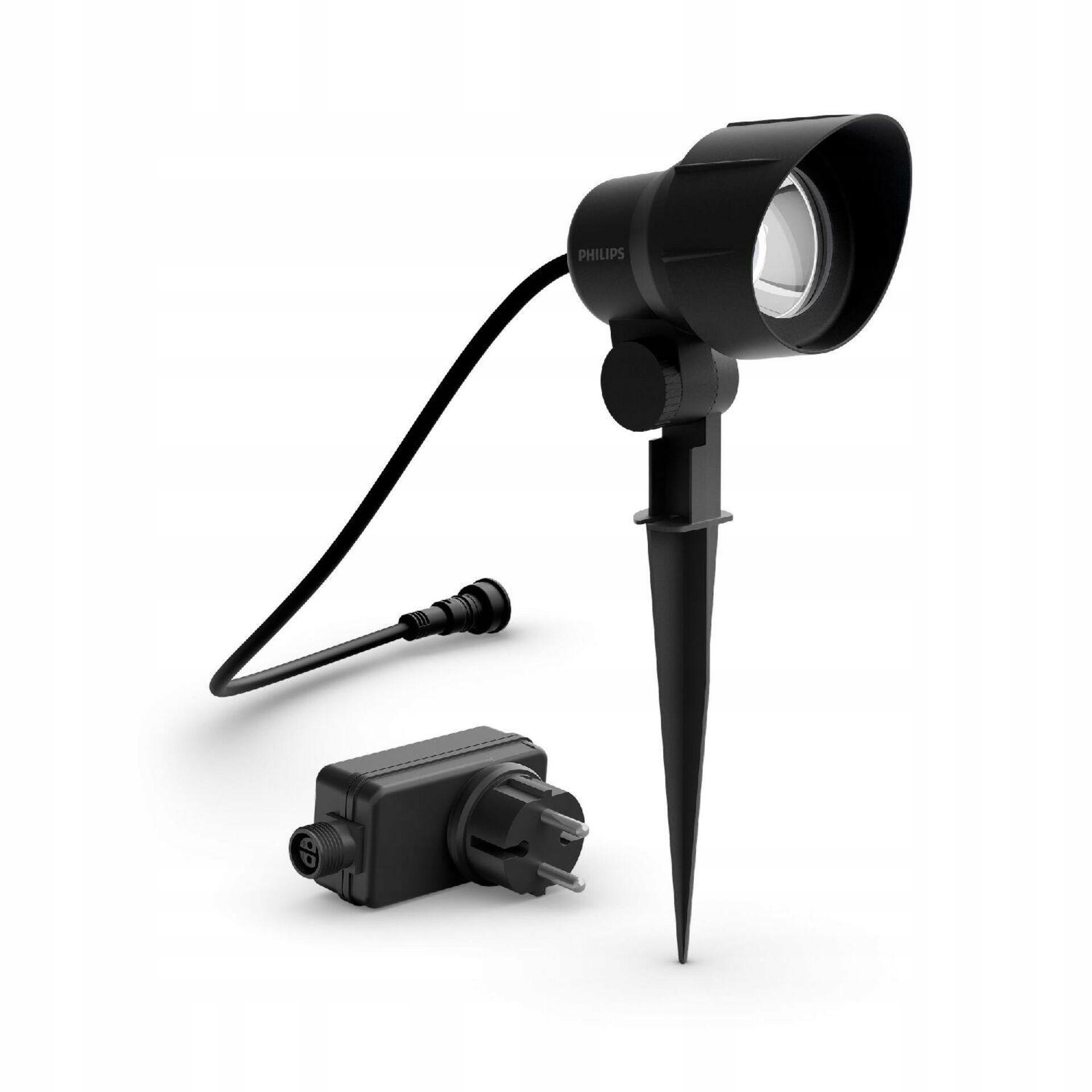 Philips Led vonkajšie zapichovacie bodové svetlo 6W 600lm 2700K IP44 čierne