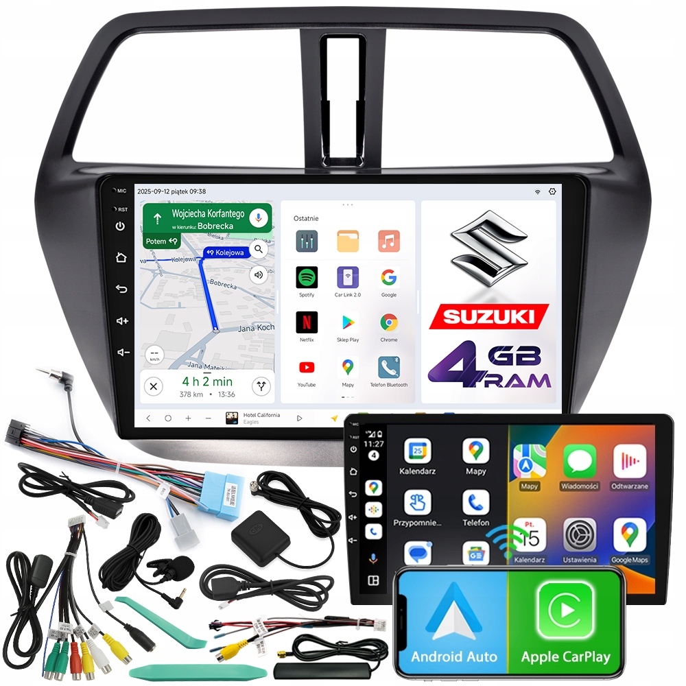 Automobilové Rádio Ncs D9 Suzuki SX4 S-Cross Android 4GB Lte