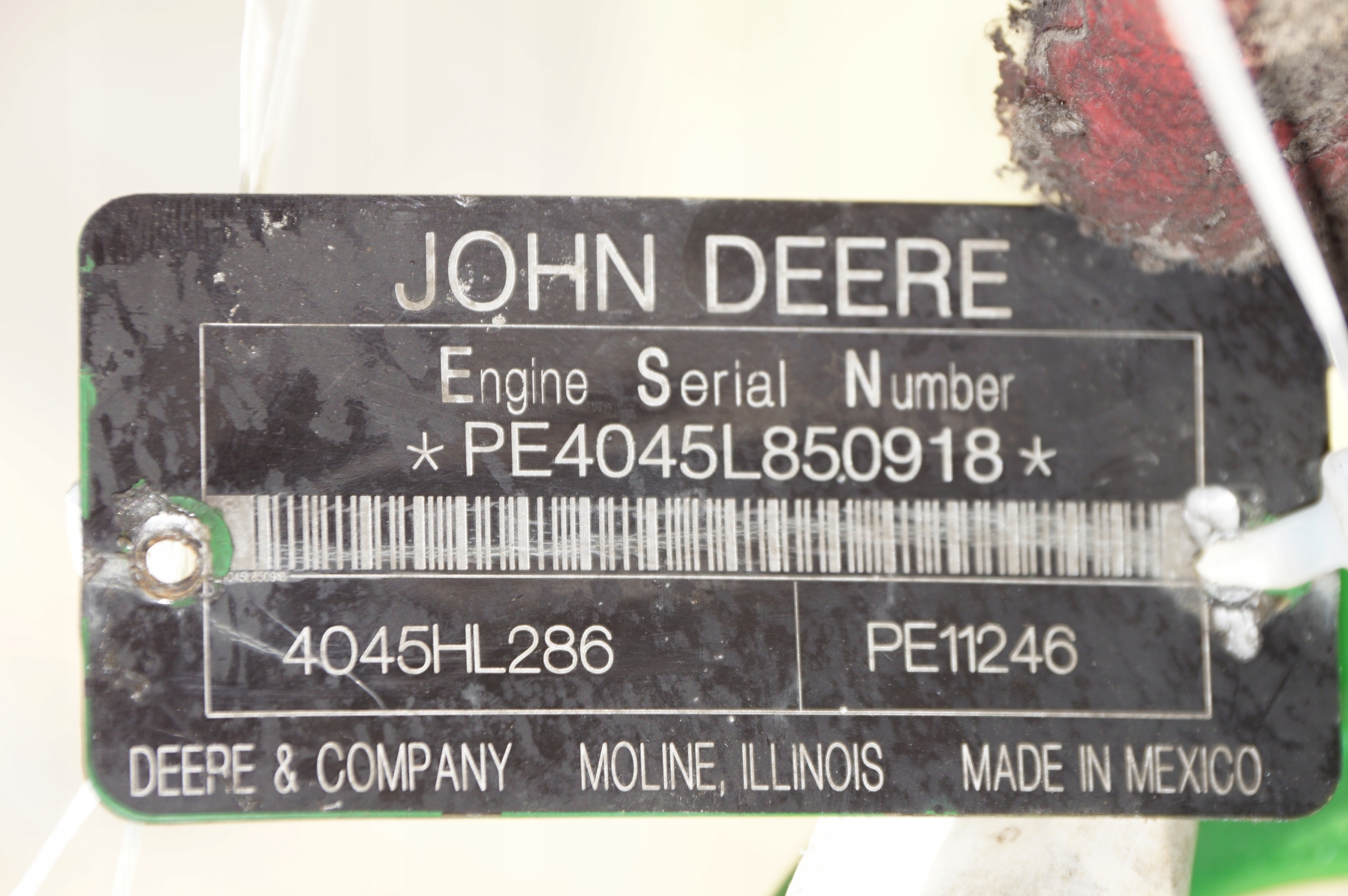 engine pillar PE11246 2013 JOHN DEERE 5090