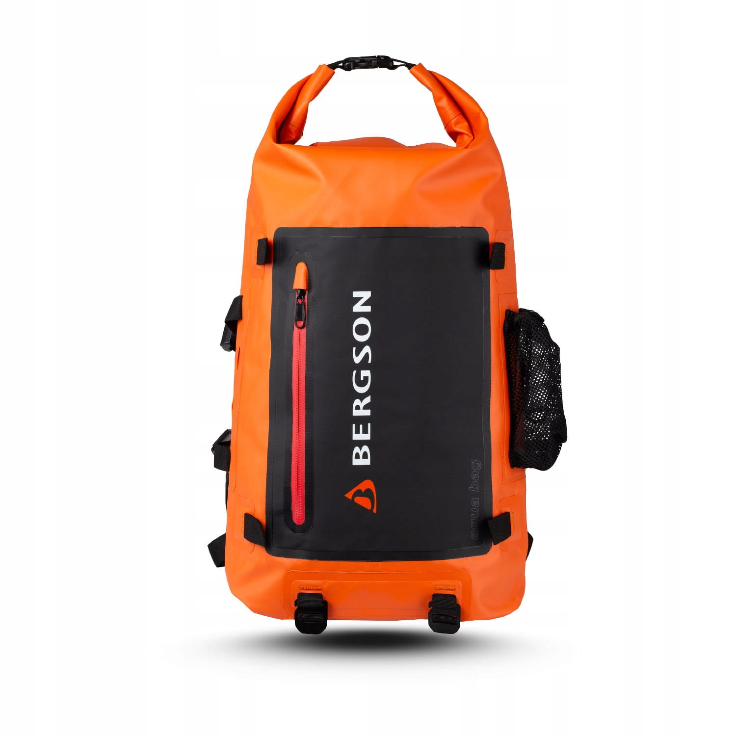 Plecak Wodoodporny Bergson Aqua Bag 30 litrów Orange roll-top pas biodrowy