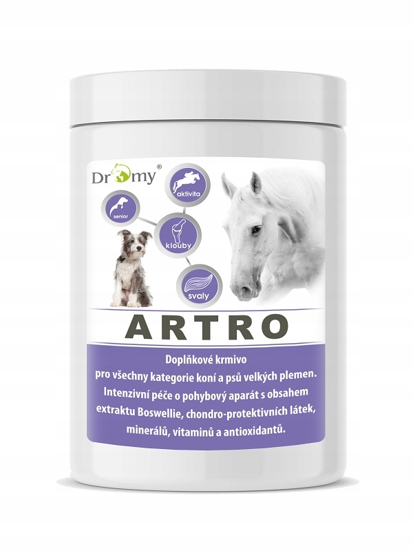 Dromy Artro Forte kolagen, glukozamina, kwas hialuronowy na stawy dla koni