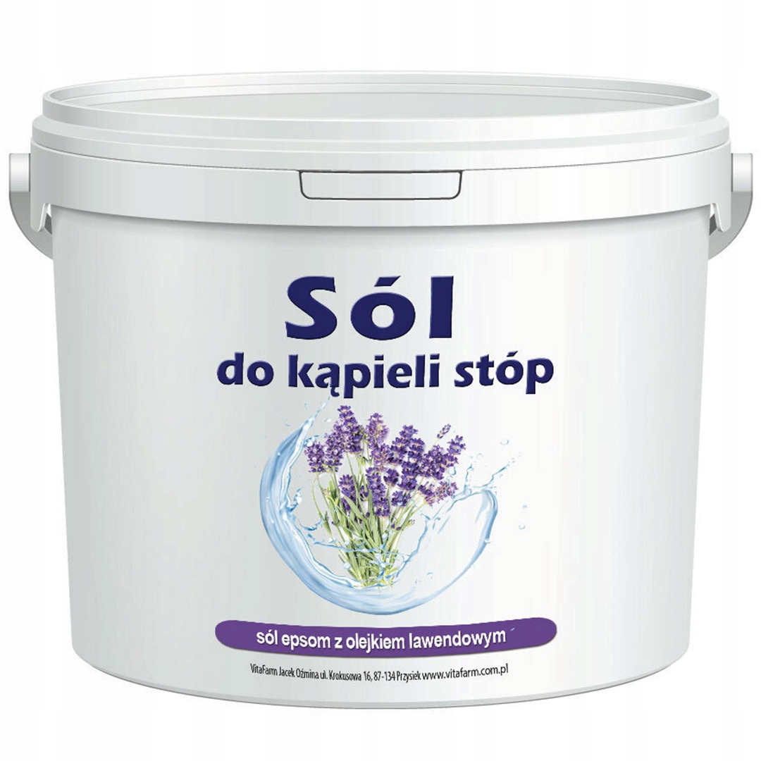 SÓL EPSOM DO KĄPIELI STÓP Z OLEJKIEM LAWENDOWYM