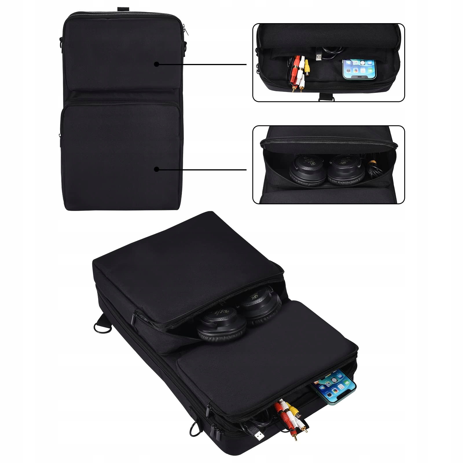 Growalleter Podróżna torba ochronna do Pioneer Model Gr-DJ-case