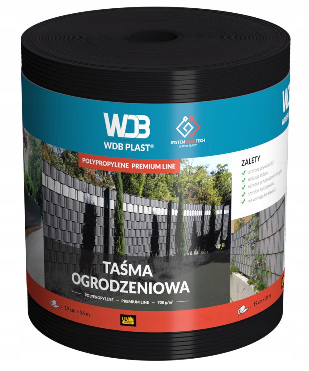 

Taśma Ogrodzeniowa 19x26m Premium Polipropylen Uv