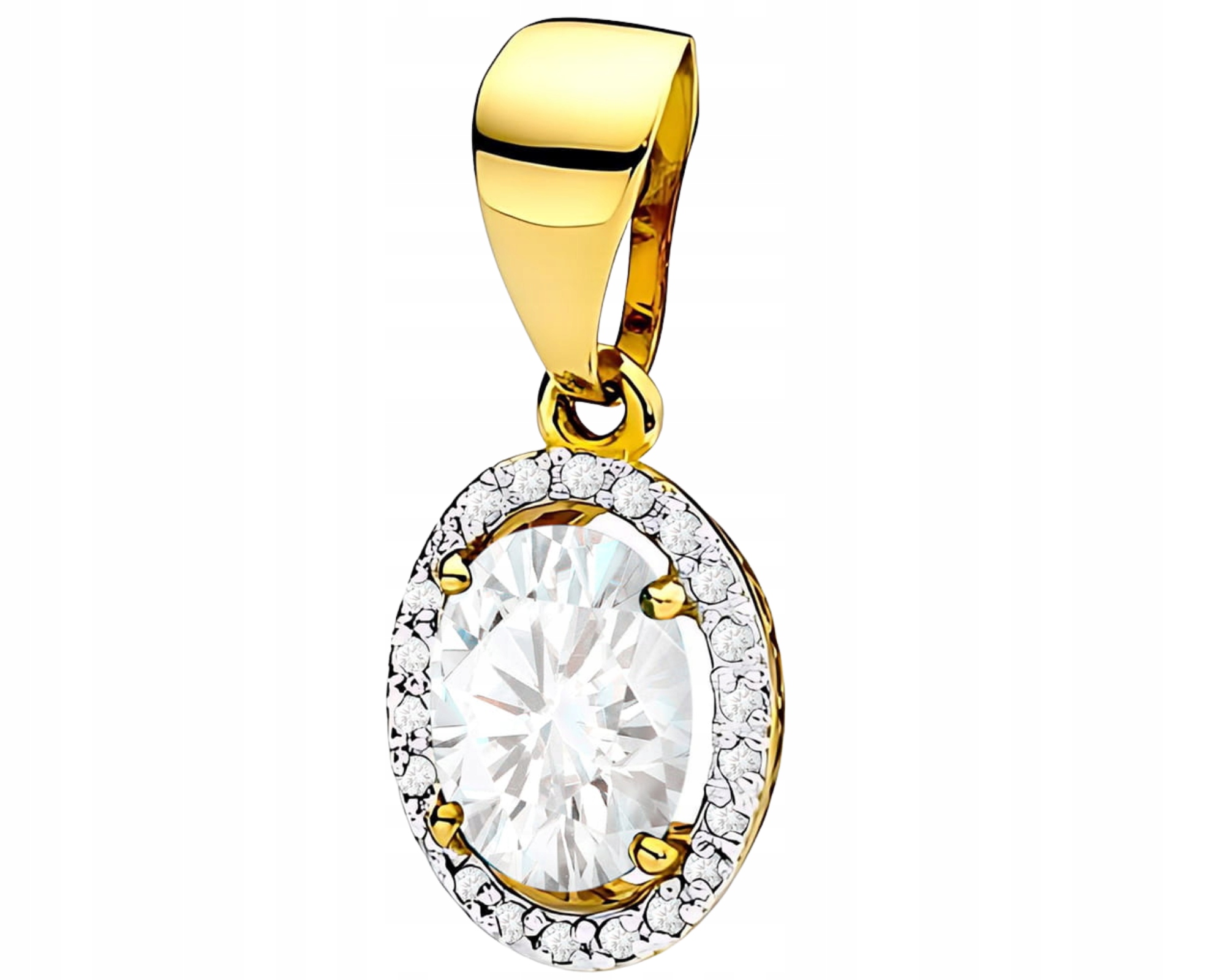 Zlatý Přívěsek S Laboratorními Diamanty V Ryzosti Zlata 585 14K Dárek