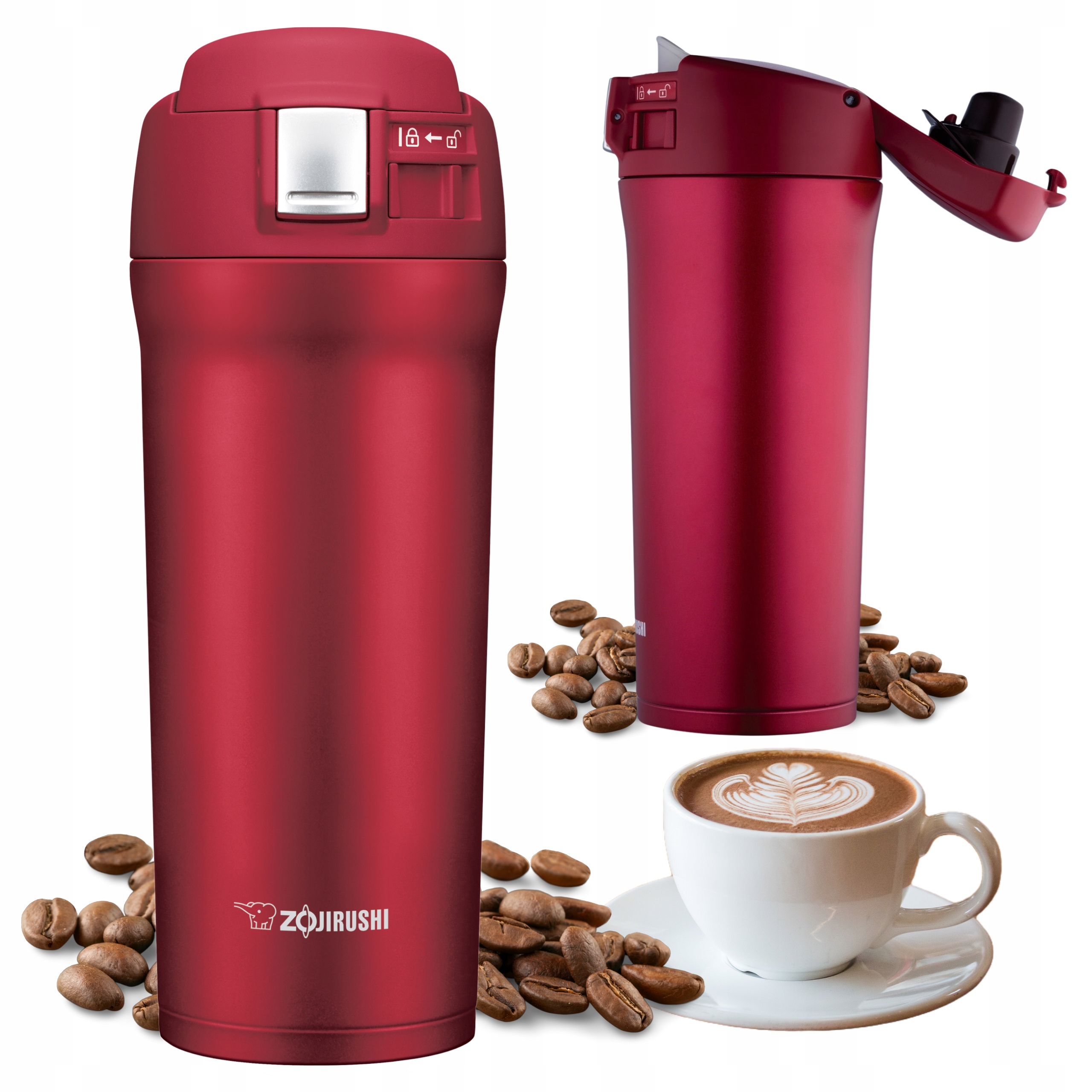 Termohrnek Zojirushi Termoska na kávu Čaj do auta Sm-yaf 0,48L