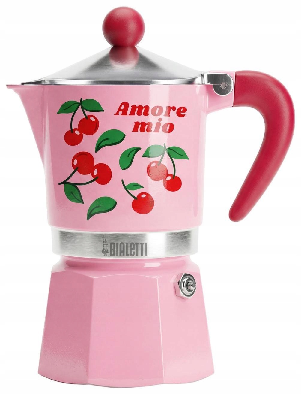 Kawiarka Bialetti Fruit Vibes Rainbow 3tz (130ml) Różowa