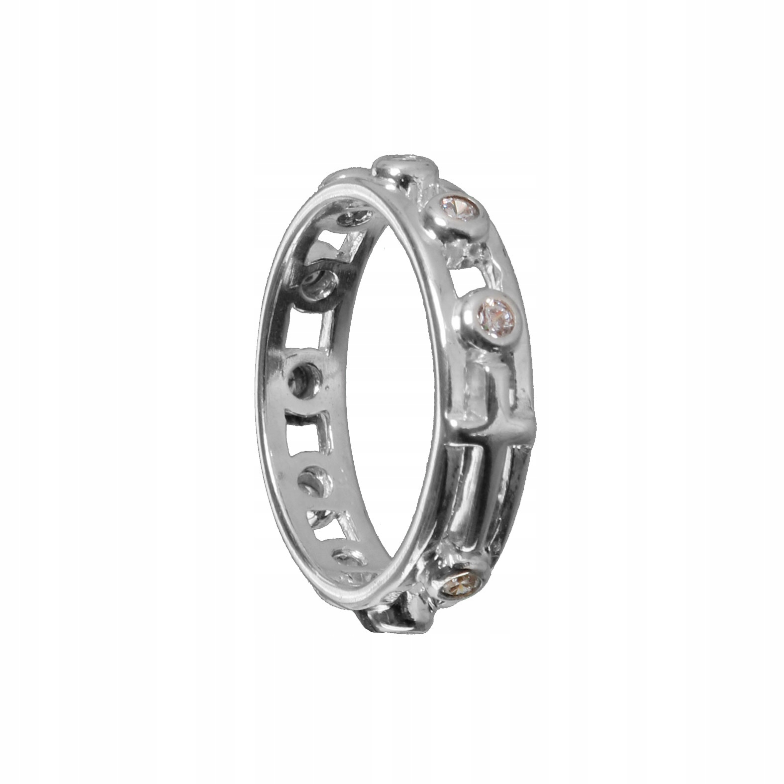 Růženec na prst stříbro pr. 925