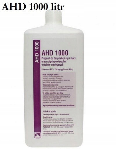 

Ahd 1000 1l Płyn Dezynfekcja Rąk Do Skóry dłoni 1L